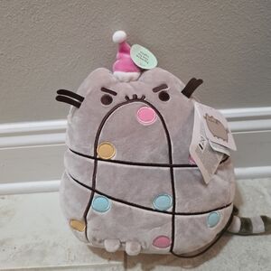 NWT GUND Pusheen Christmas lights plush